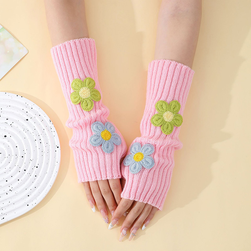 Y2k Accessories Sweet Pink Flo - Fingerless Glove Knit review and price