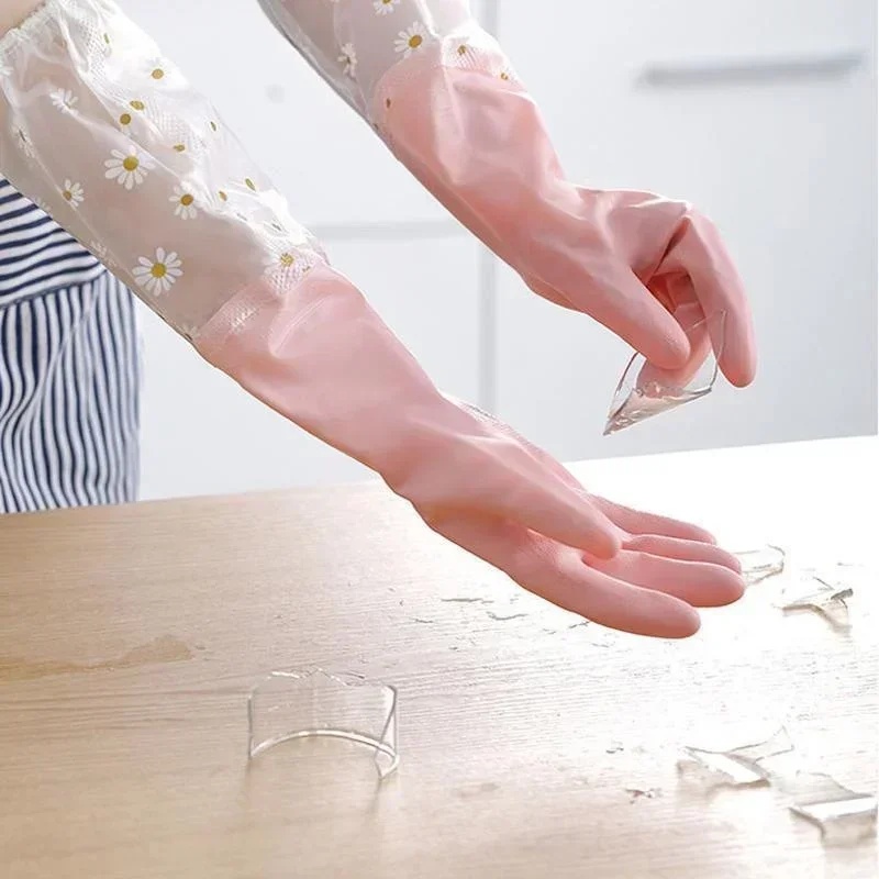 Household Long Sleeve Rubber G - Rubber Glove Cleaning review and price