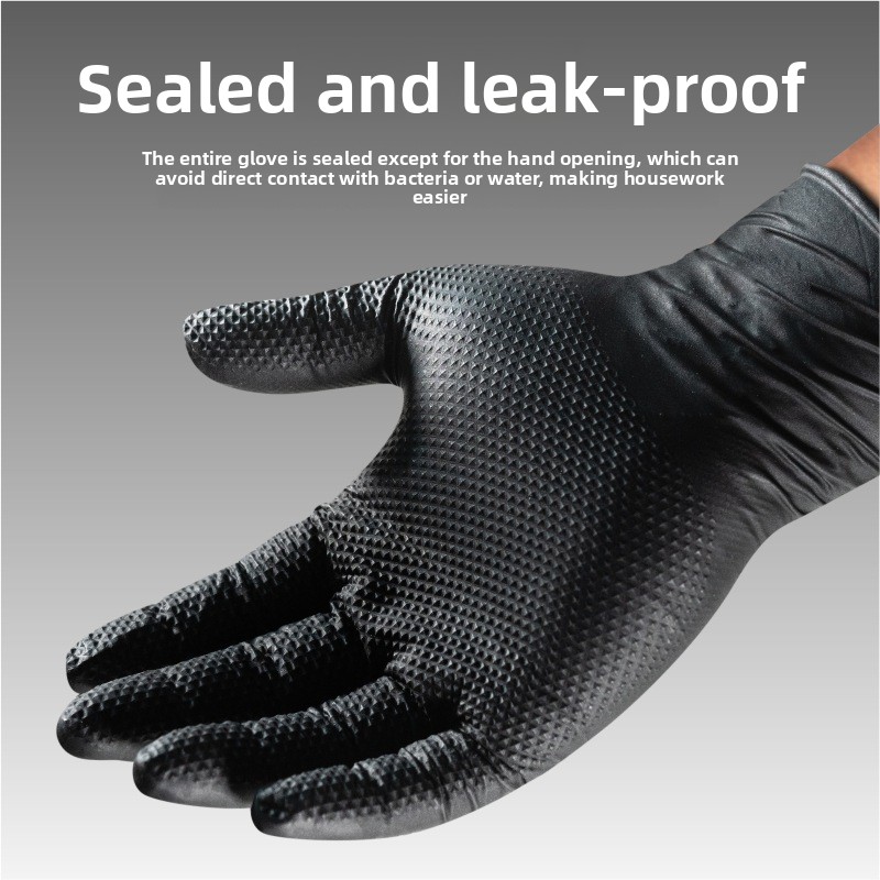 Heavy Duty Diamond Pattern Nit - Nitrile Mechanic Glove review and price
