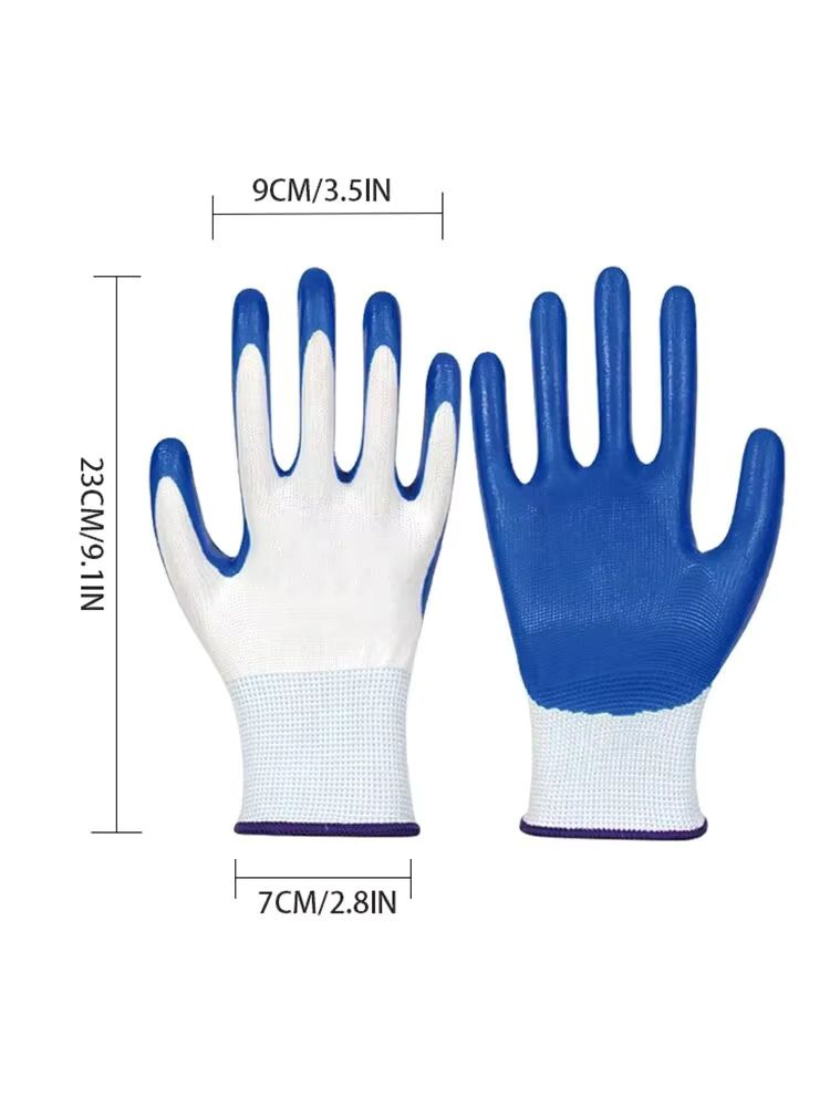 3 Pairs Of Non-slip Wear-resis - Nitrile Mechanic Glove review and price