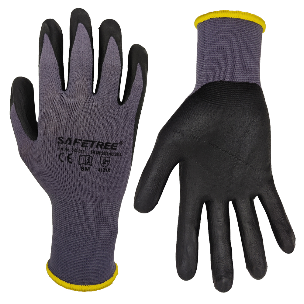 SAFETREE 10Pairs CE  Nylon Saf - Nitrile Mechanic Glove review and price