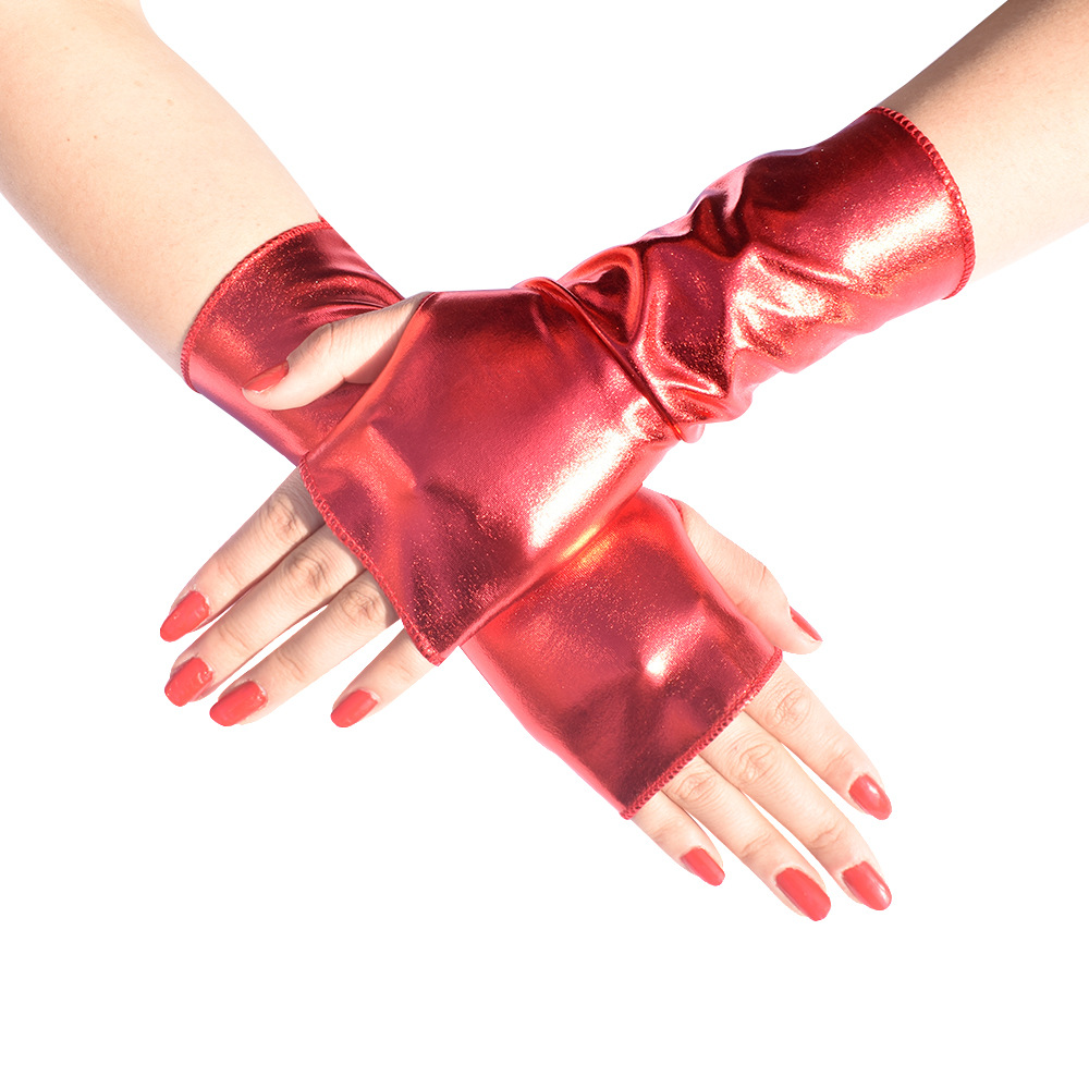 1Pair Women's Faux Patent Leat - Fingerless Glove Knit review and price