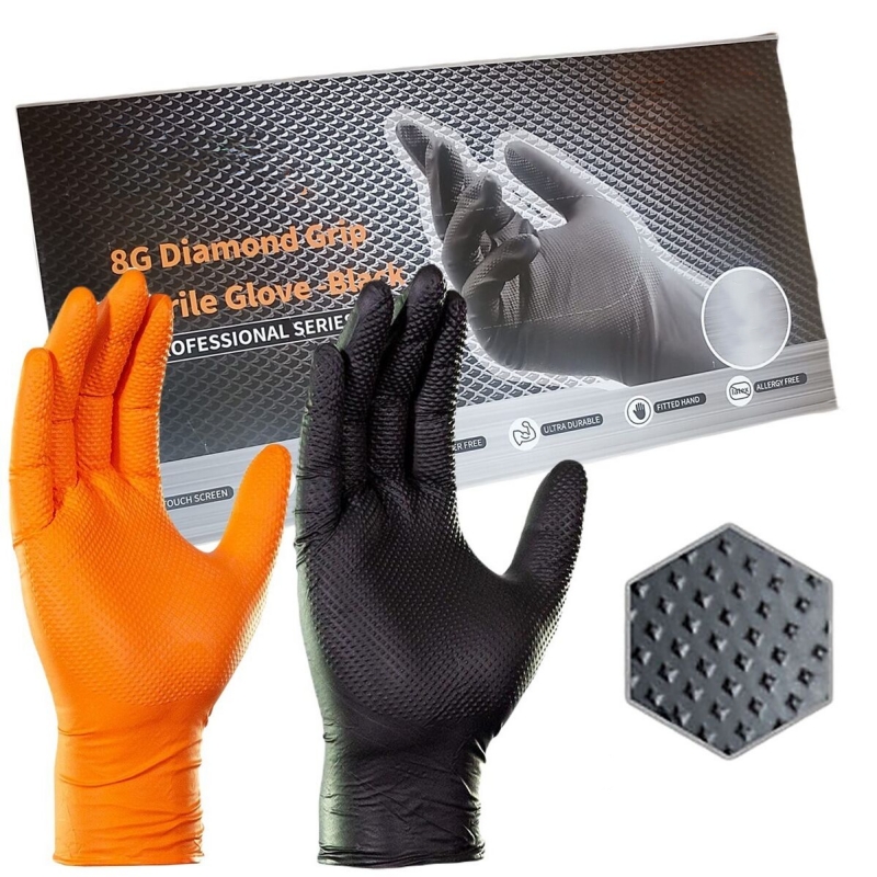 8Mil Thick Heavy Duty Safety W - Nitrile Mechanic Glove review and price